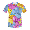 Abstract Floral Art All Over Print T-Shirt for Men