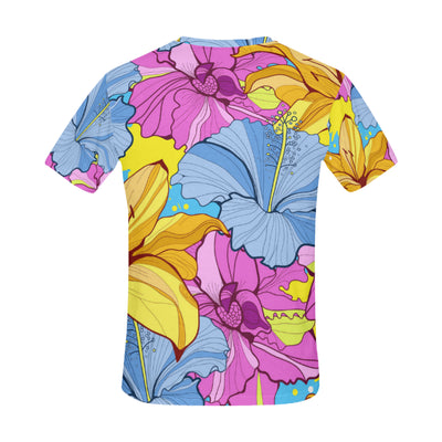 Abstract Floral Art All Over Print T-Shirt for Men